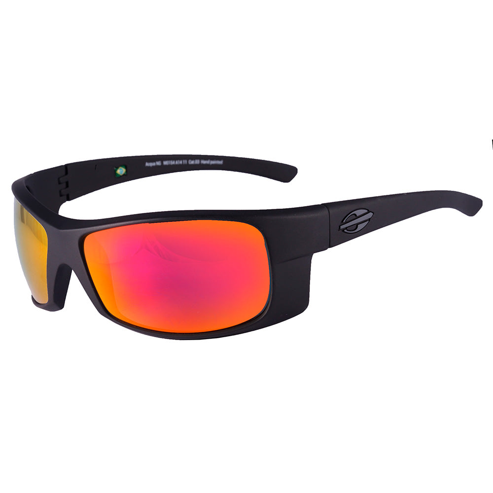 Mormaii Acqua Esportivo NG Preto Fosco/ Vermelho Espelhado - Solar - TAM 115 mm