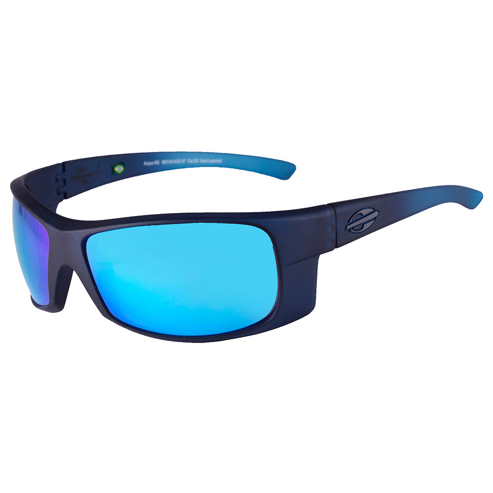 Mormaii Acqua NG Esportivo Azul Translúcido Fosco/ Azul Espelhado - Solar - TAM 65 mm