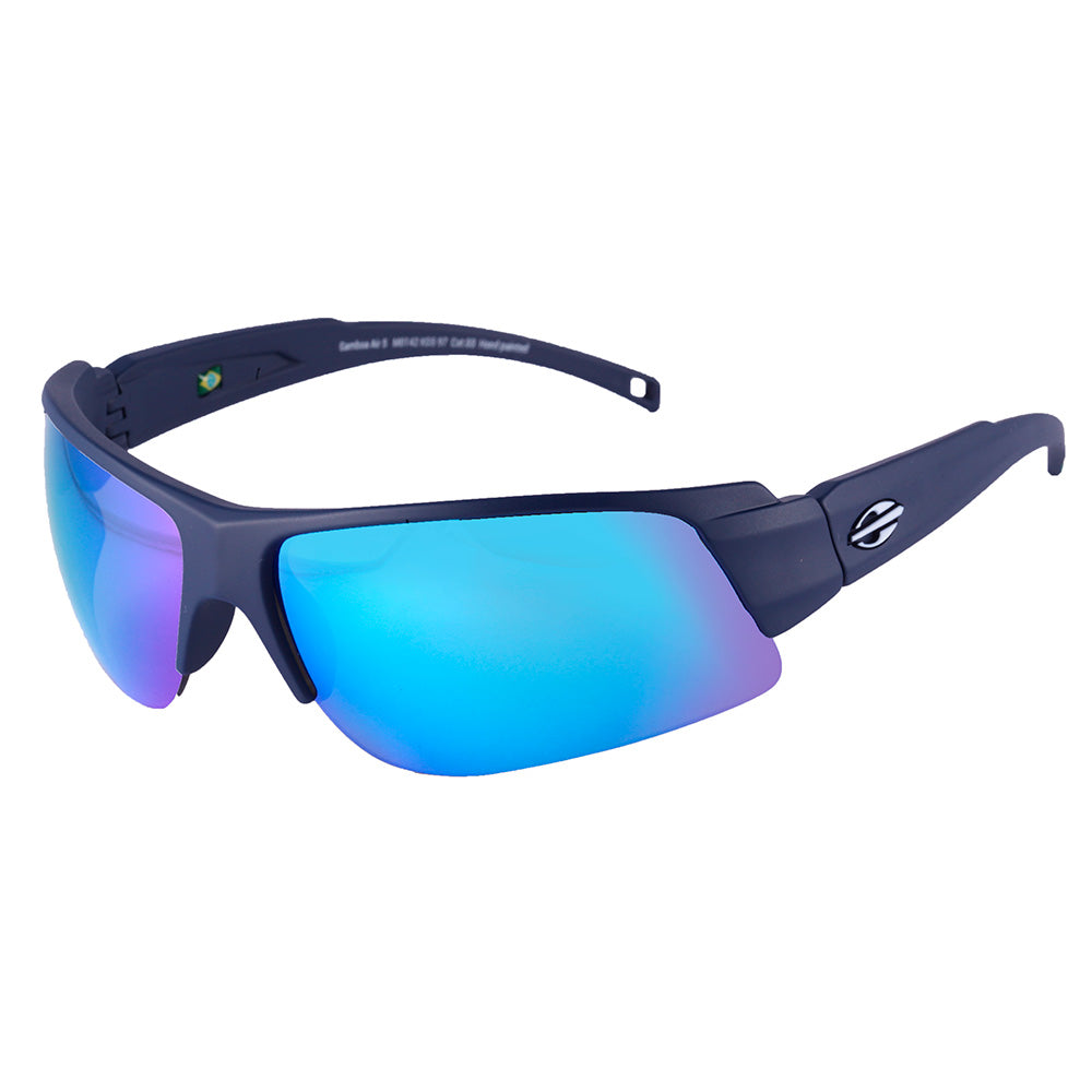 Mormaii Gamboa Air 5 Brasil Esportivo Azul Fosco/ Azul Espelhado - Solar - TAM 68 mm