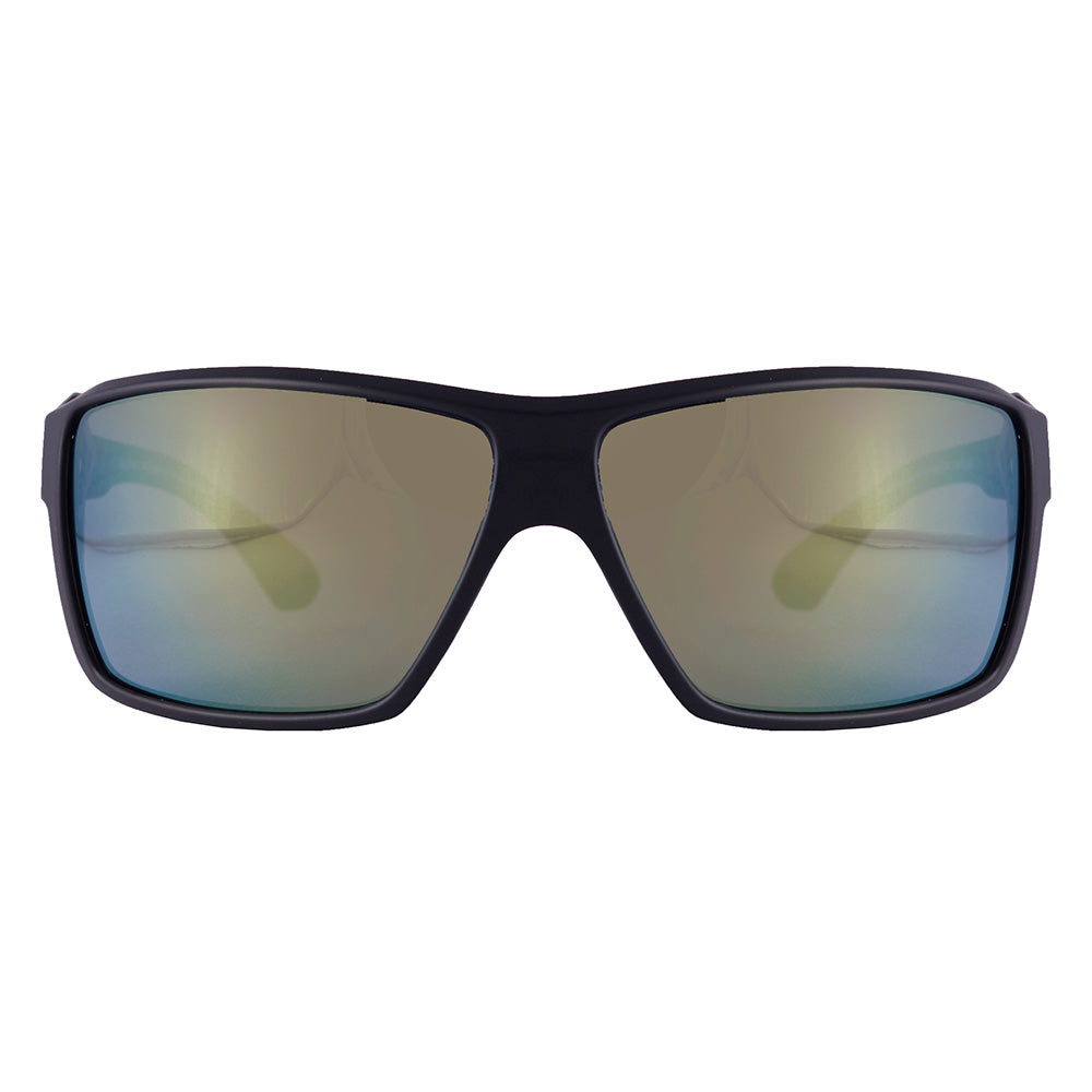 Mormaii Side Shield Esportivo Preto Fosco/ Verde Espelhado - Solar - TAM 70 mm