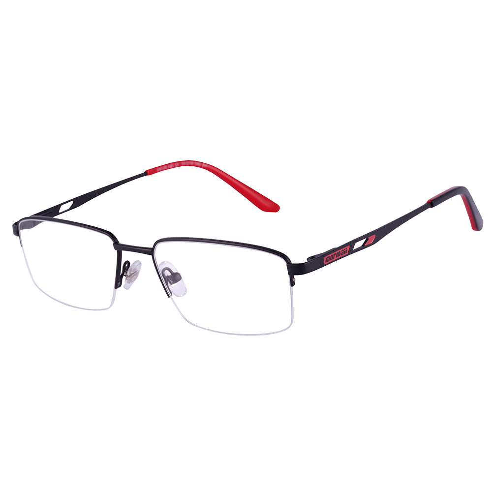 Mormaii M6148 Retangular Preto Fosco/ Vermelho - Grau - TAM 55 mm