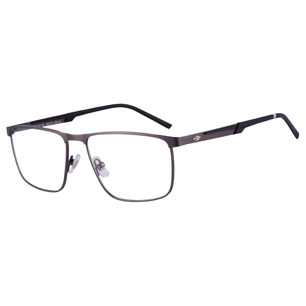 Mormaii M6145 Retangular Chumbo Fosco/ Preto - Grau - TAM 56 mm