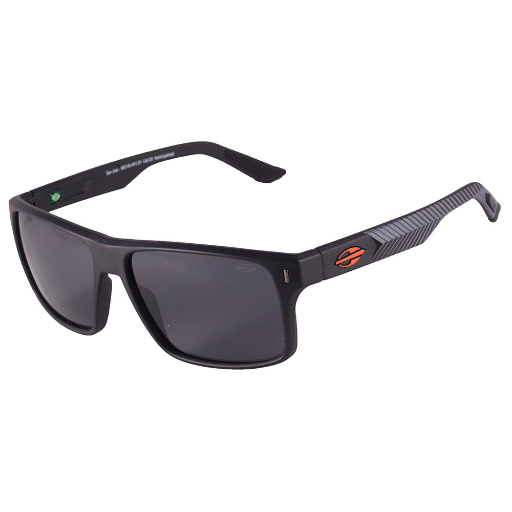 Mormaii San Juan Preto e Cinza Fosco/ Preto - Lente 5,8 cm -Sol