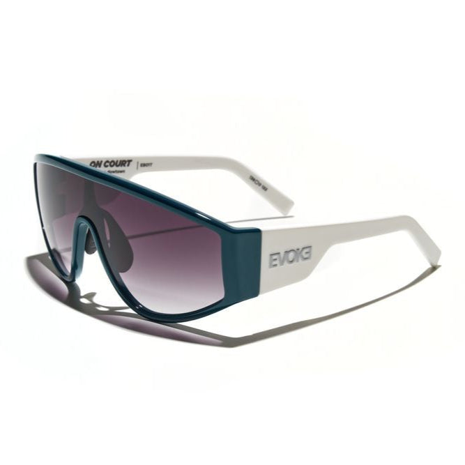 Evoke On Court High-end EB01T Forest Green White Silver Gray Gradient - Lente 139 MM - Sol