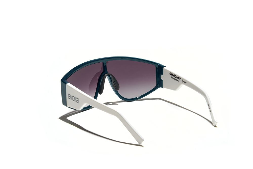 Evoke On Court High-end EB01T Forest Green White Silver Gray Gradient - Lente 139 MM - Sol