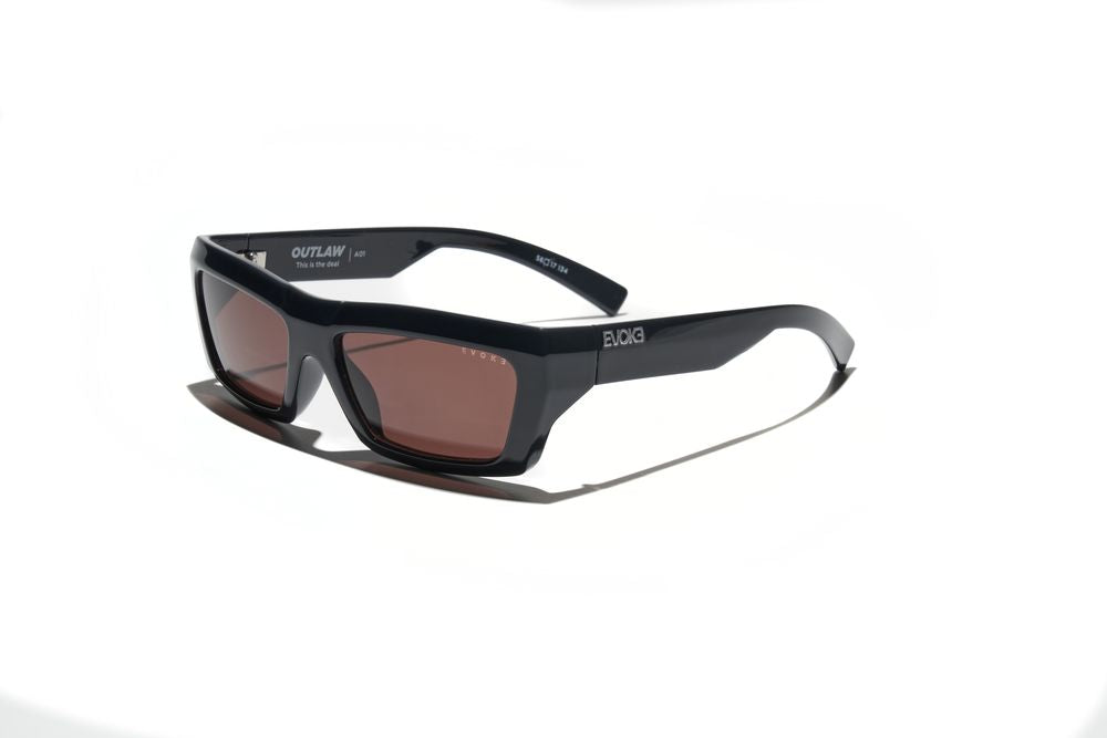 Evoke Outlaw High-end A01 Midnight Shine  Silver Brown Total - Lente 56 MM - Sol
