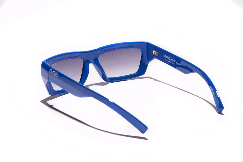 Evoke Outlaw High-end D01 Eletric Blue Silver Gray Gradient - Lente 56 MM - Sol