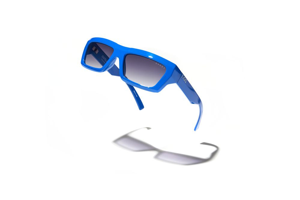 Evoke Outlaw High-end D01 Eletric Blue Silver Gray Gradient - Lente 56 MM - Sol