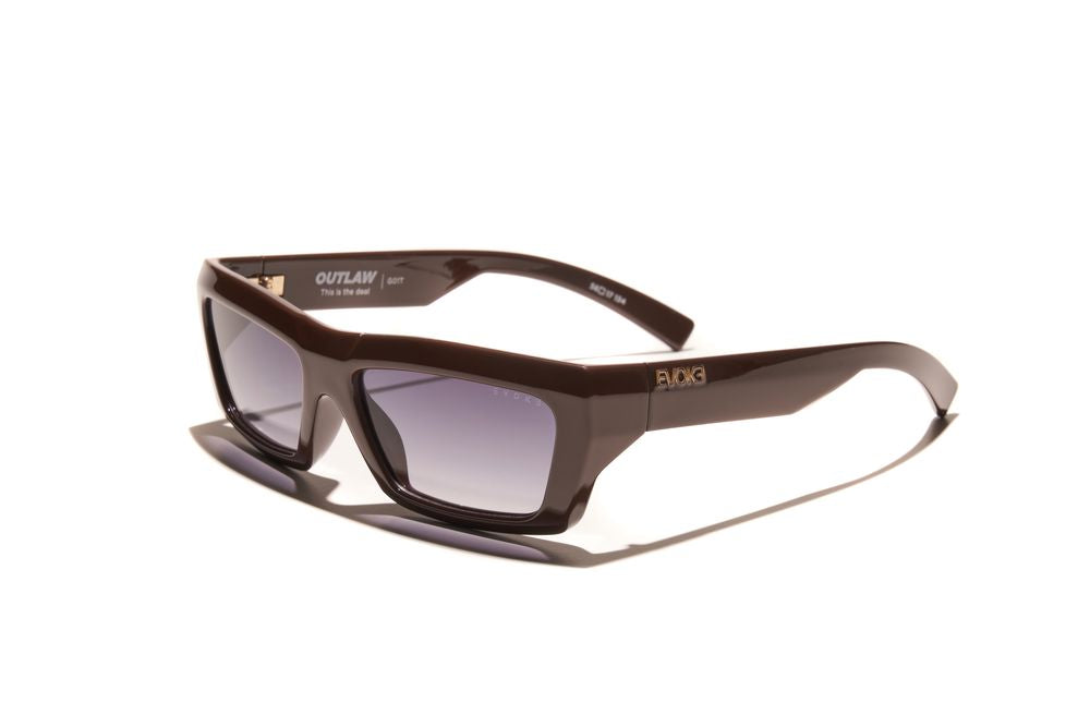 Evoke Outlaw High-end G01T Chocolat Gold Gray Gradient - Lente 56 MM - Sol