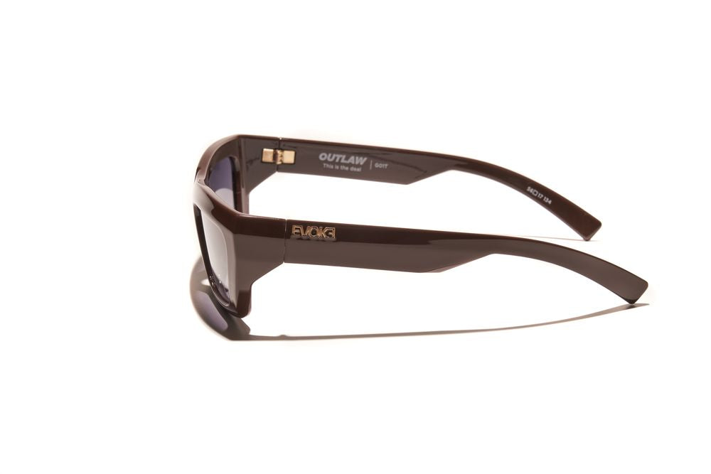 Evoke Outlaw High-end G01T Chocolat Gold Gray Gradient - Lente 56 MM - Sol