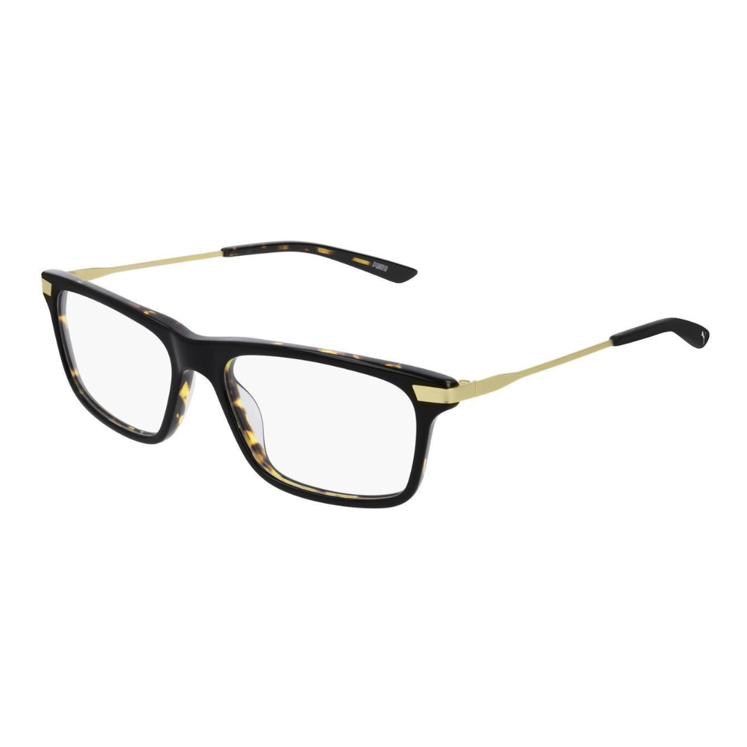 Puma PU0205O 002 Preto e Marrom Mesclado - Grau - 55 mm