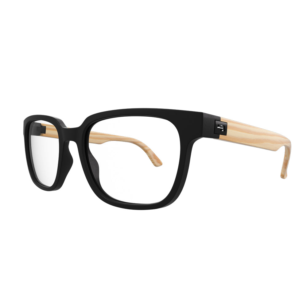 HB Polytech 0449 Matte Black/ Wood - 52 mm - Grau