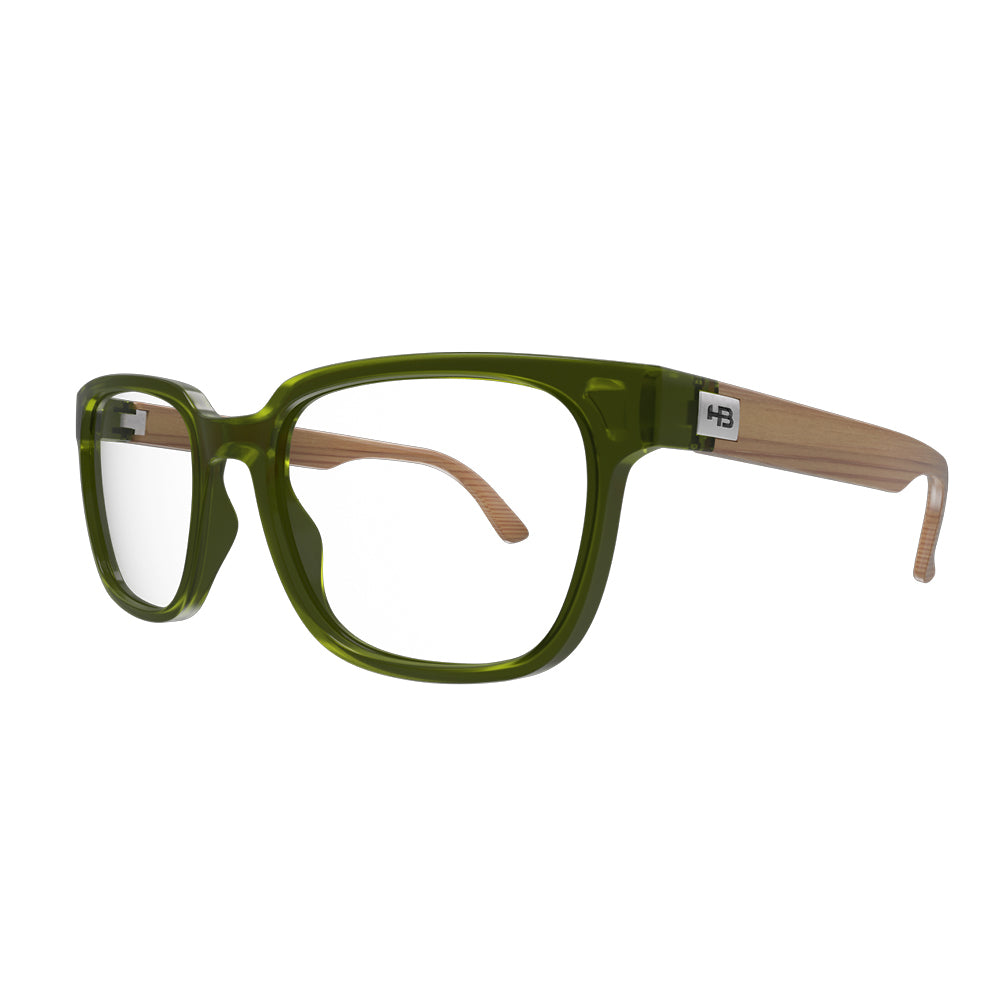 HB Polytech 0449 Matte Green Pickle/ Dark Wood - 52 mm - Grau