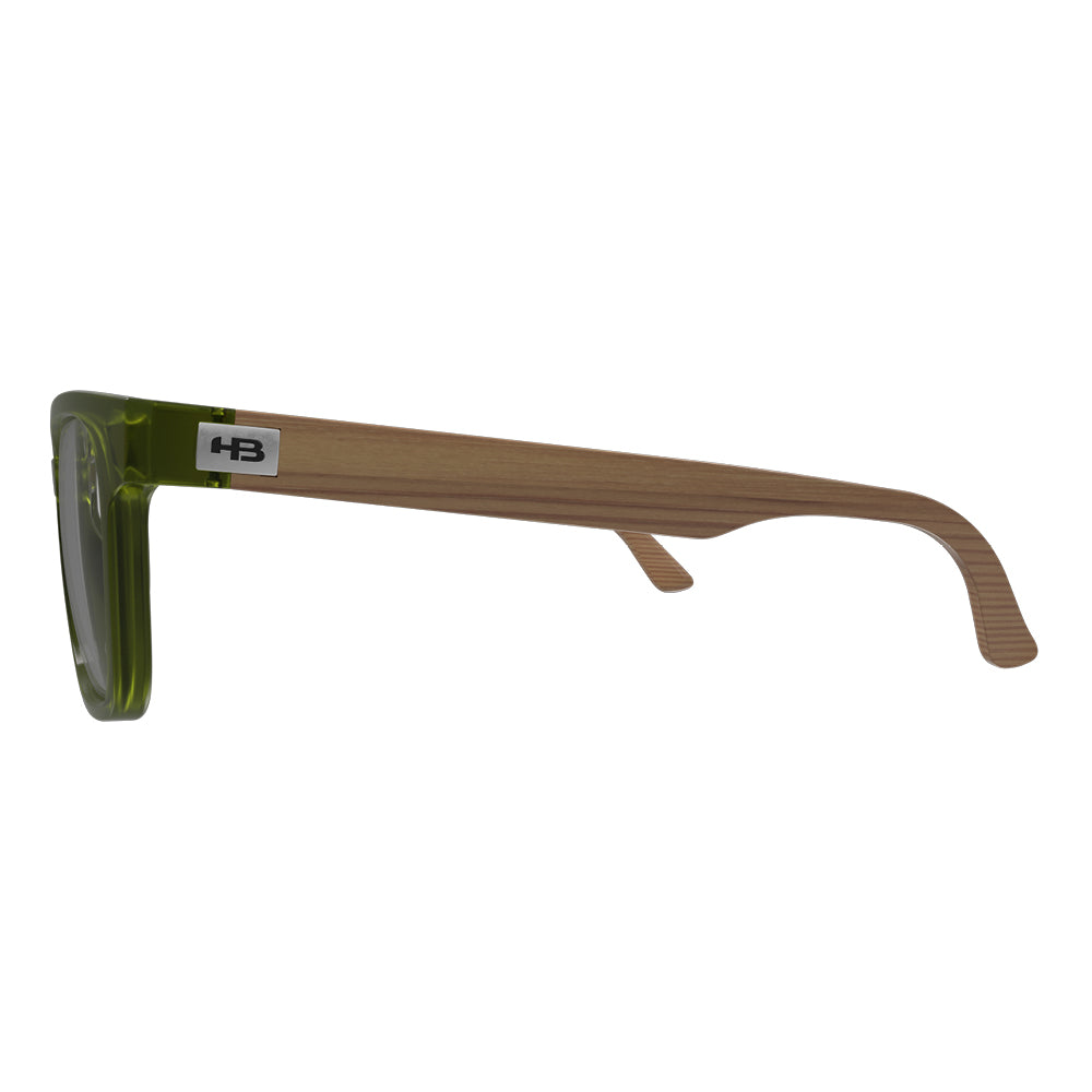 HB Polytech 0449 Matte Green Pickle/ Dark Wood - 52 mm - Grau