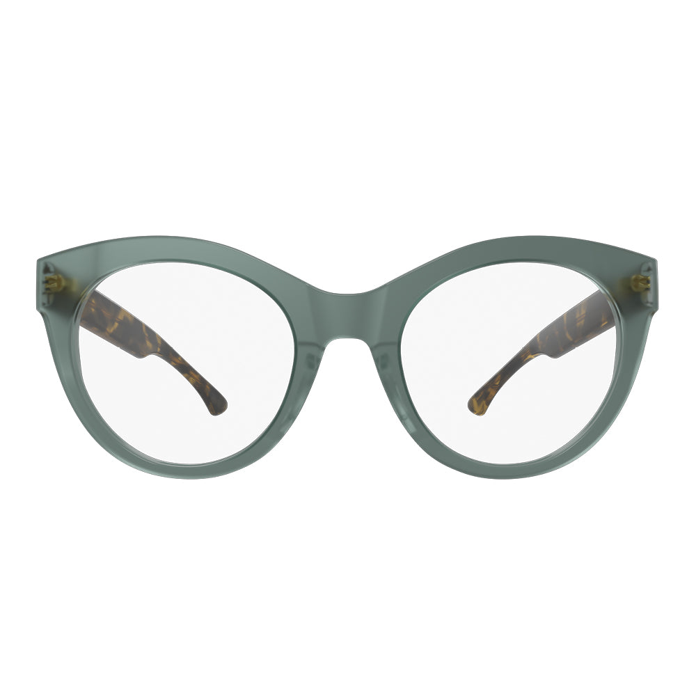 HB 0485 M. Green Classical Havana 49 mm - Grau