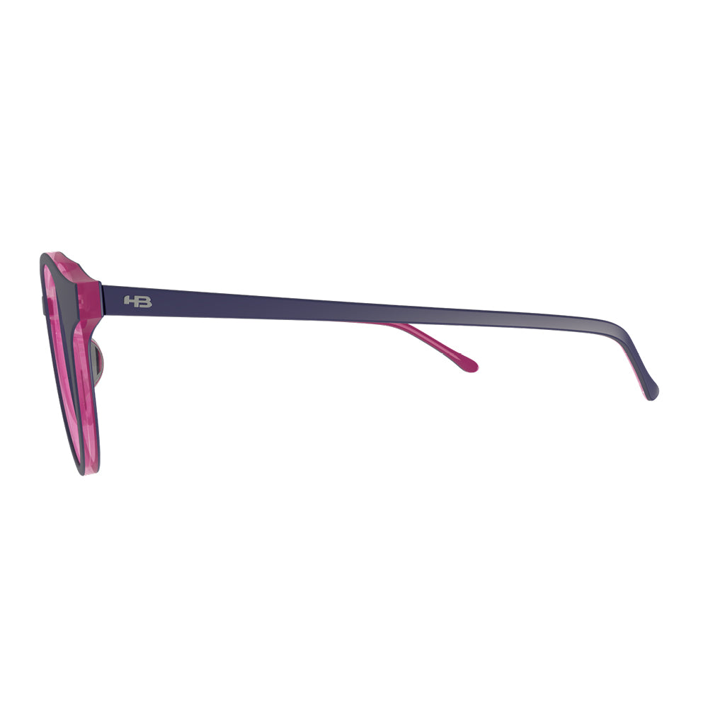 HB 0487 Matte Steel Blue/ Pink 47 mm - Grau