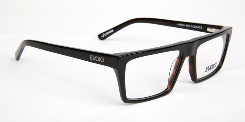 Evoke Urban 07 A01 Black Shine Temple Turtle Brown - Lente 5,5 Cm - Grau
