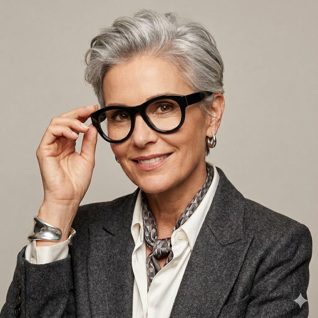 Chloé CH0152O 001 Preto Brilho - Grau - 53 mm