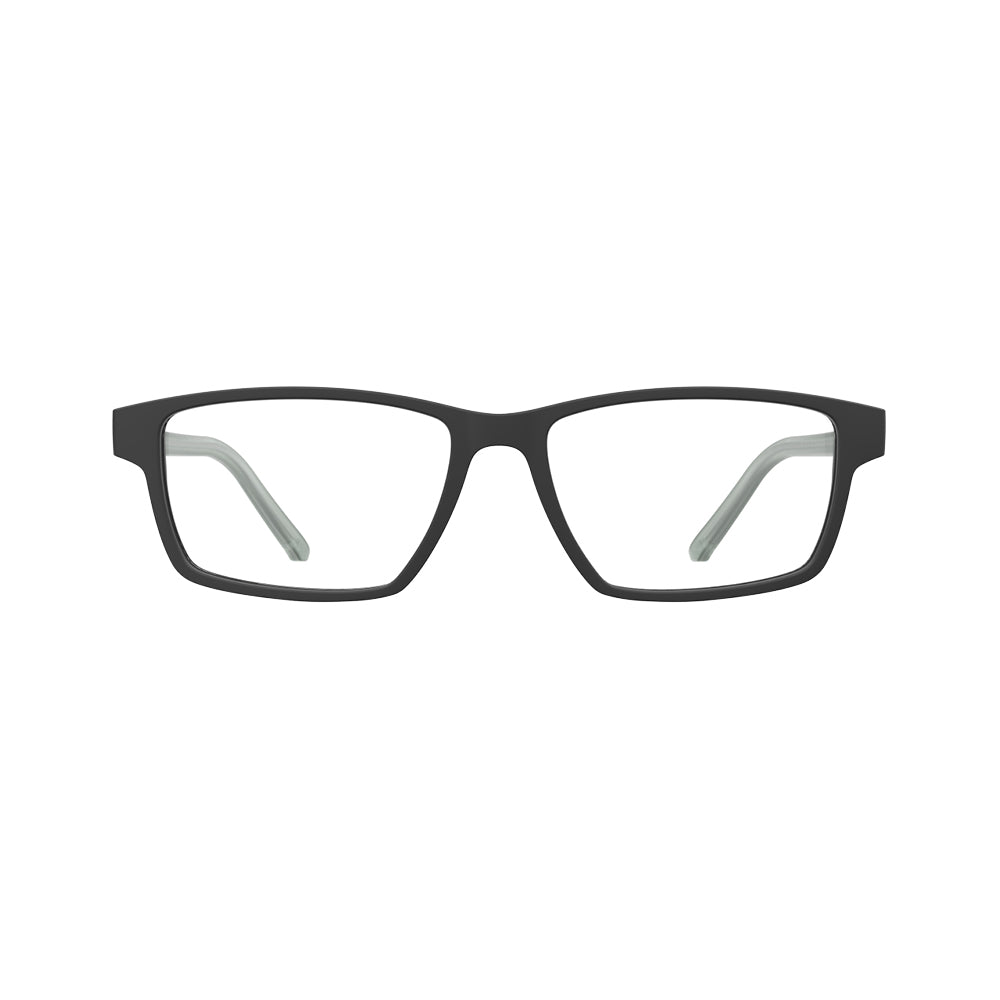 HB Polytech 0480 Retangular Matte Black Light Green - Grau - TAM 52 mm