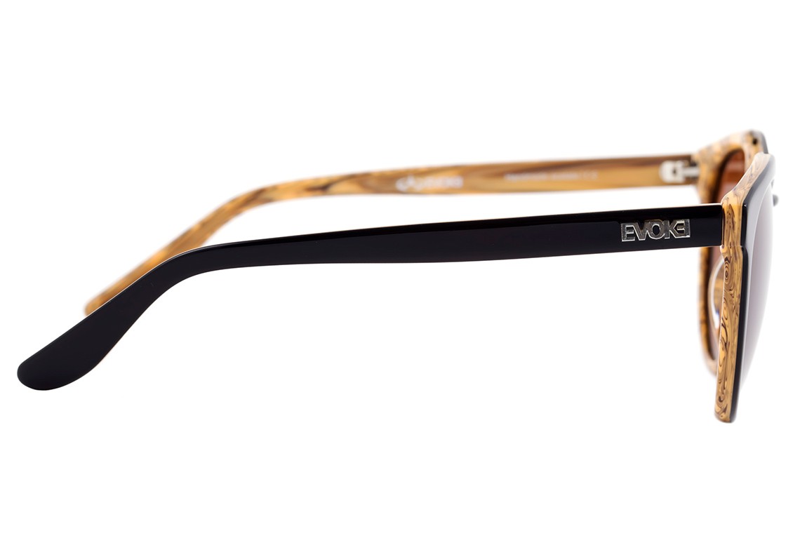 Evoke Kosmopolite Ds3 M01 Black Shine & Wood/ Brown - Sol