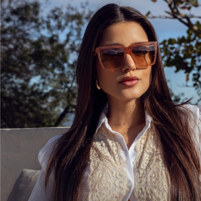 Colcci Tay Caramelo Mesclado Marrom - Sol - 57 mm