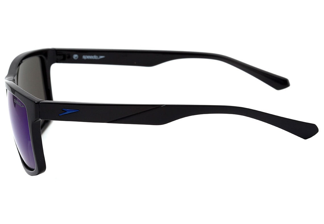 Speedo Cardenas Speedo Cardenas A03 Preto Brilho/ Azul Espelhado Polarizado - 59 mm
