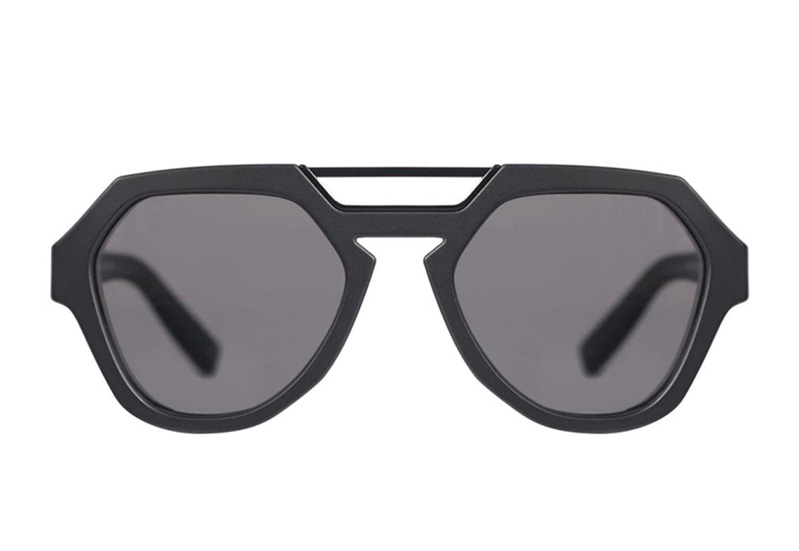 Evoke Avalanche A01 Black Matte Black Shine / Gray Total Unico - Lente 5,3 cm  - Sol