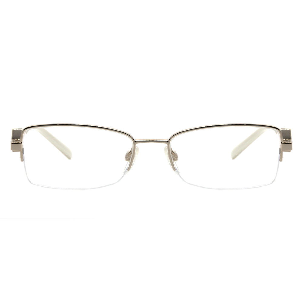 Óculos de Grau Ana Hickmann AH 1208 04A Dourado Branco e Creme Brilho - 52 mm