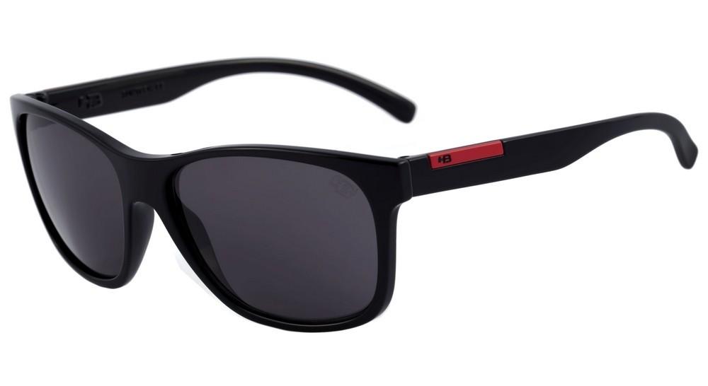 Óculos de Sol HB Underground Matte Black Wood / Gray Unico - 60 mm Matte Black D. Red/ Pink Espelhado