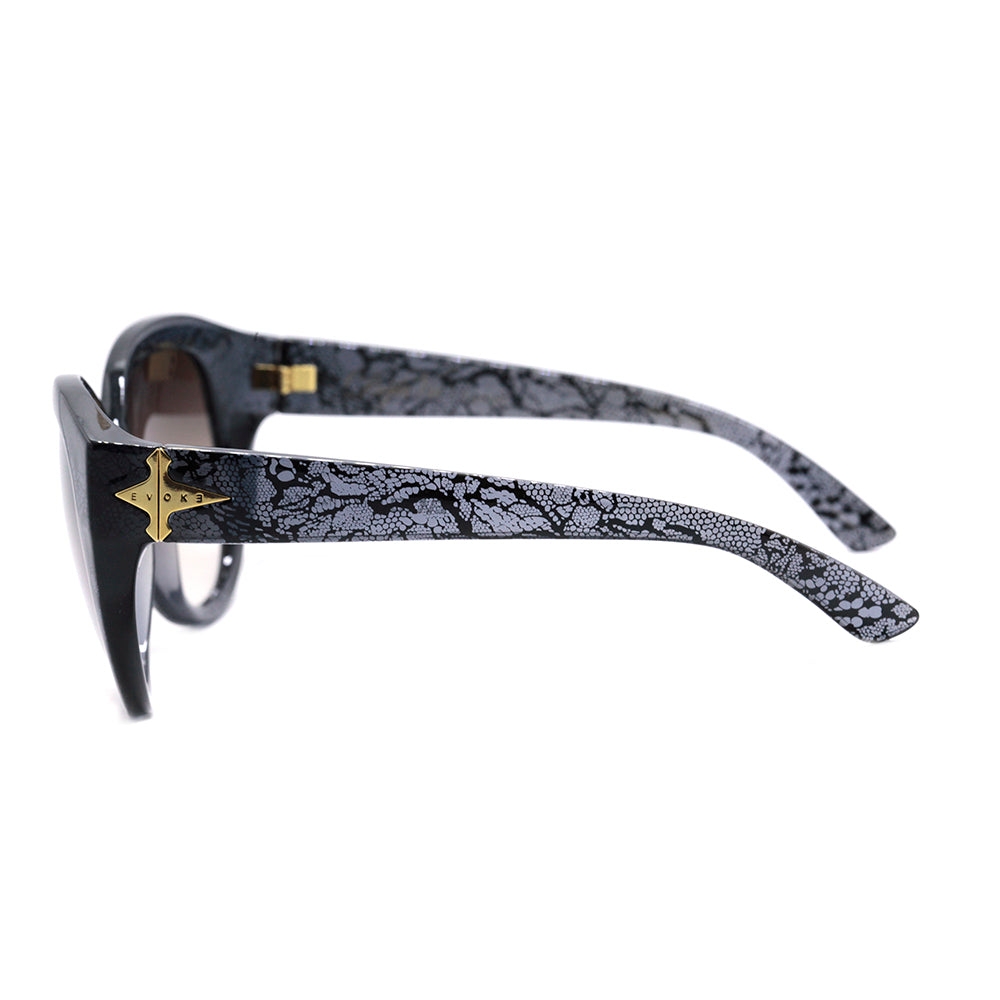 Óculos de Sol Evoke Déjà Vu Cat Style Dark Lace/ Brown Degradê