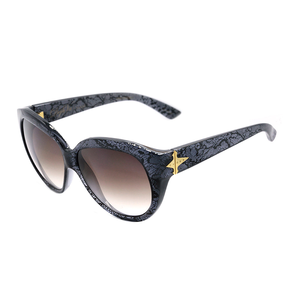 Óculos de Sol Evoke Déjà Vu Cat Style Dark Lace/ Brown Degradê