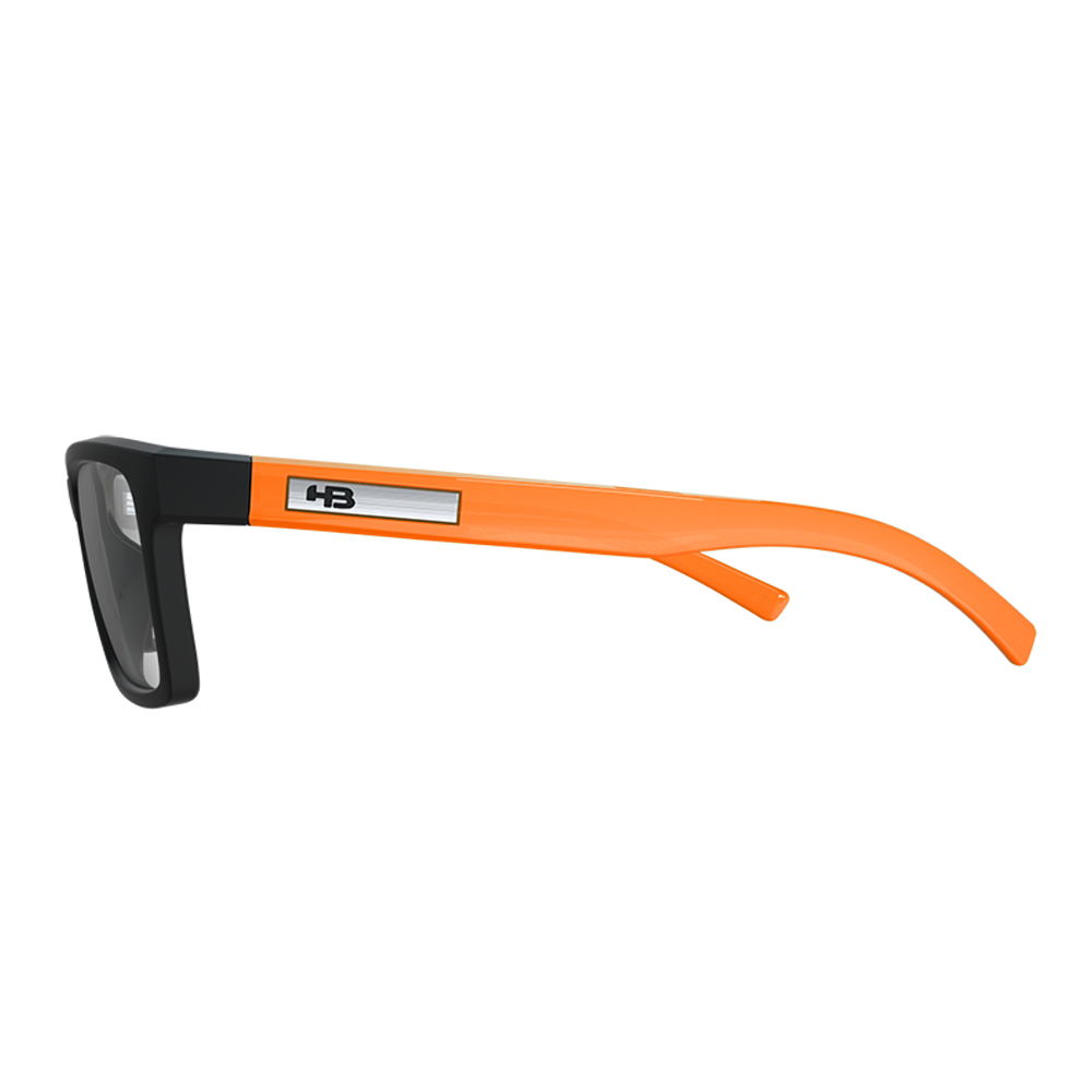 Óculos de Grau HB Teen Polytech M 93123 Matte Black / Orange - Lente 4,8 cm - Oculos Shop