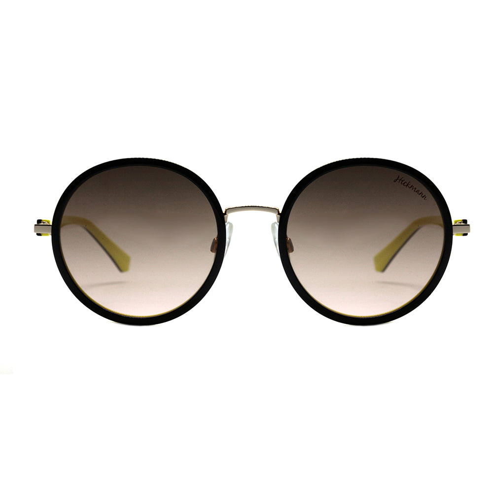 Óculos de Sol Hickmann HI 3015 H03 Marrom e Amarelo Brilho / Marrom Degradê - 51 mm