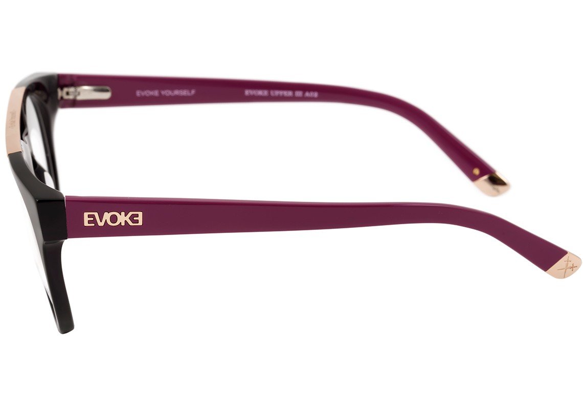 Evoke Upper III A02 Preto Brilho e Roxo - Grau - 49 mm