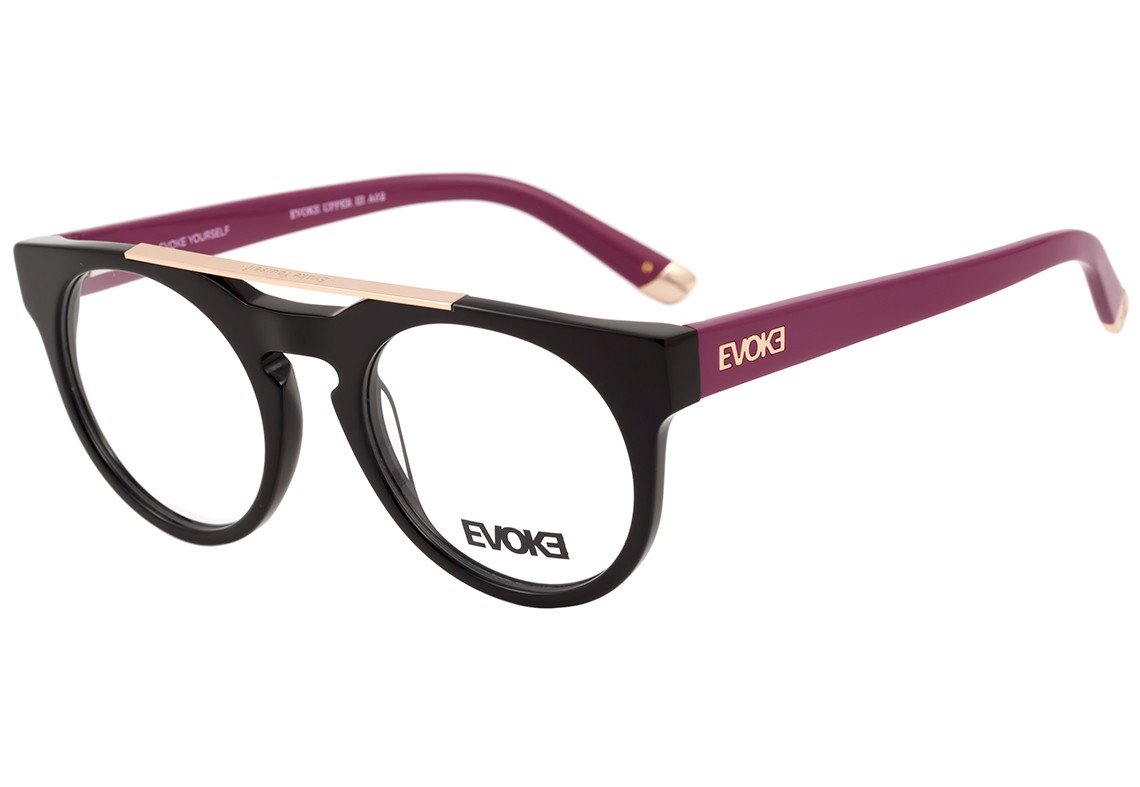 Evoke Upper III A02 Preto Brilho e Roxo - Grau - 49 mm