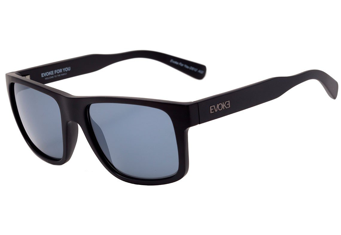 Óculos de Sol Evoke For You Ds12 A02 Black Matte/ Gray - Lente 5,5 Cm