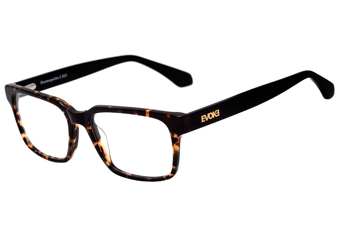 Evoke Kosmopolite 2 G21 Turtle Shine Temple Black - Lente 5,3 cm - Grau