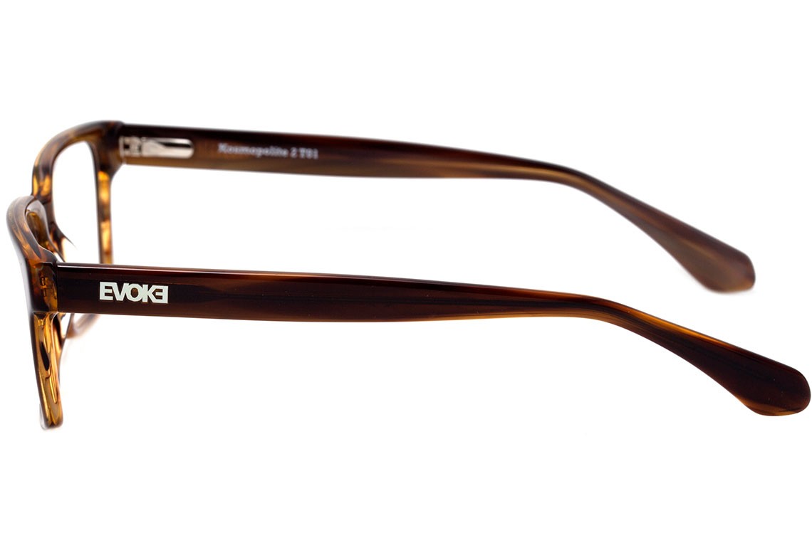 Evoke Kosmopolite 2 G21 Turtle Shine Temple Black - Lente 5,3 cm - Grau