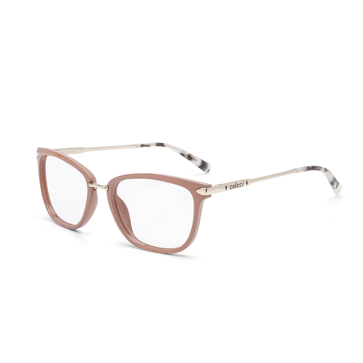 Óculos de Grau Colcci Anna Nude e Dourado Brilho - 54 mm