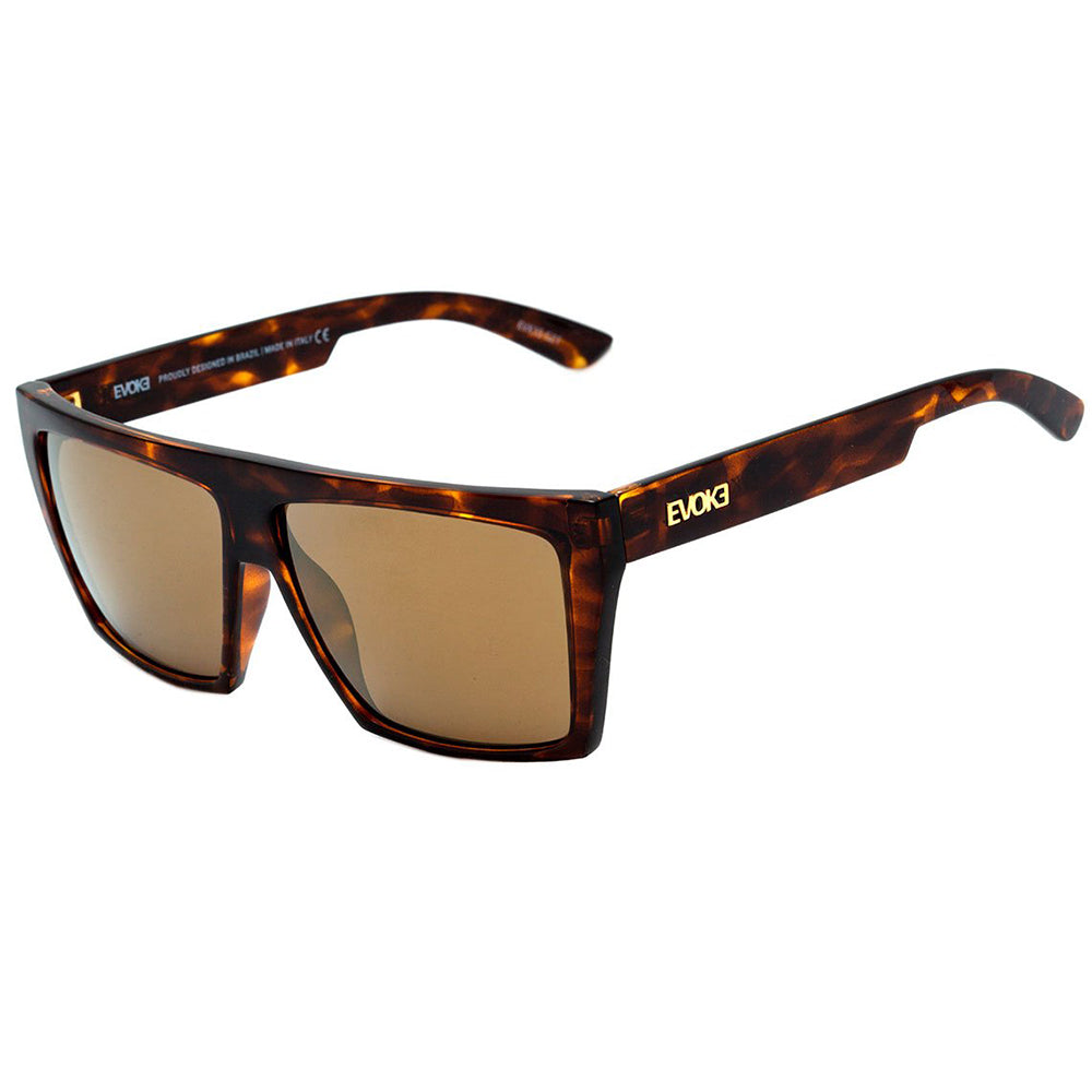 Óculos de Sol Evoke Evk 15 Turtle Gold/ Gold Espelhado