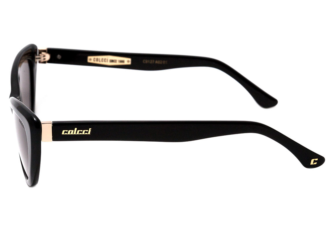 Colcci C0127 Preto Brilho / Cinza - Lente 5,2 cm