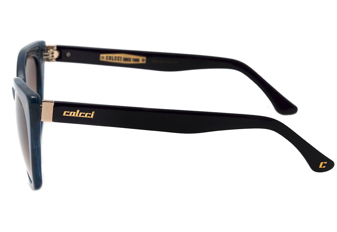 Óculos de Sol Colcci C0125 Azul Mesclado Brilho/ Marrom Degradê