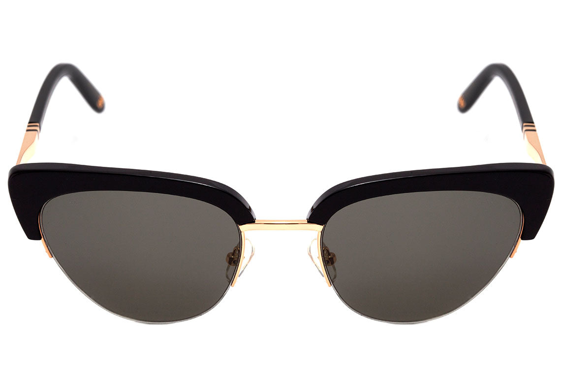 Óculos de Sol Colcci C0101 Preto e Dourado Brilho / Cinza - 55 mm