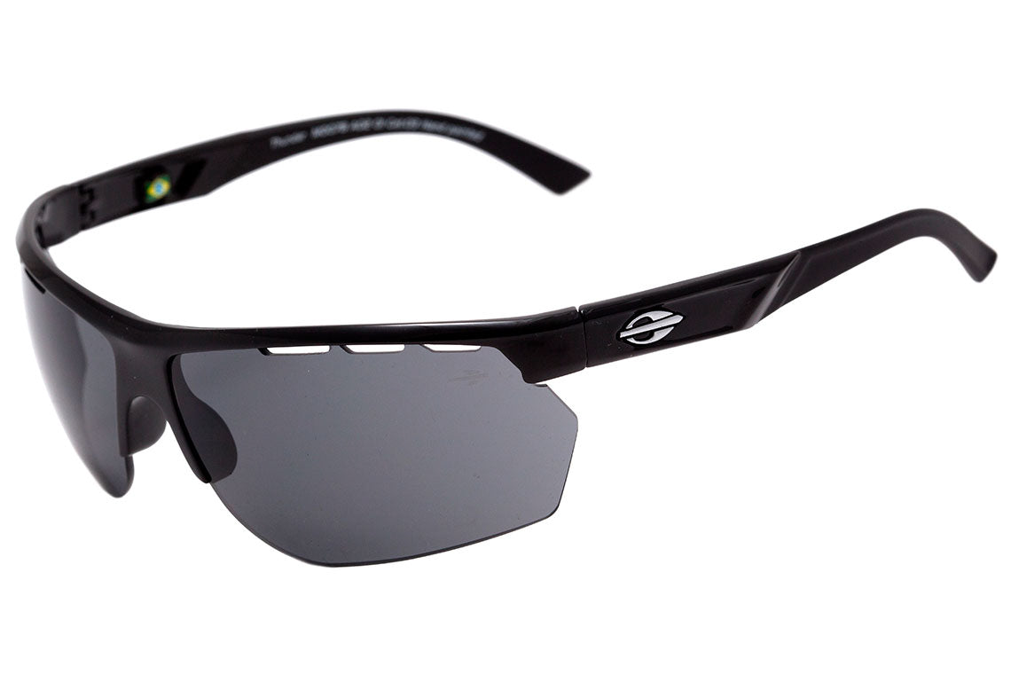 Óculos de Sol Mormaii Thunder Preto Brilho/ Cinza Unico