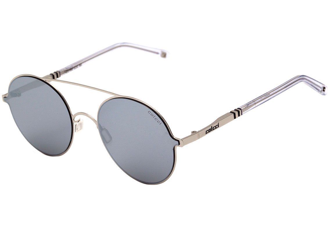 Óculos de Sol Colcci C0100 Prata Brilho/ Prata Espelhado Unico