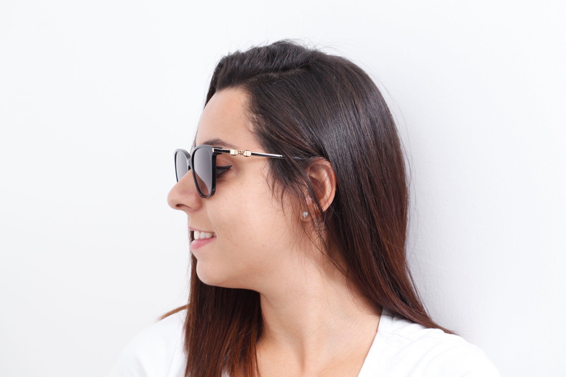 Óculos de Sol Ana Hickmann Ah 9276 A01 Preto Brilho/ Preto Degradê 54 mm