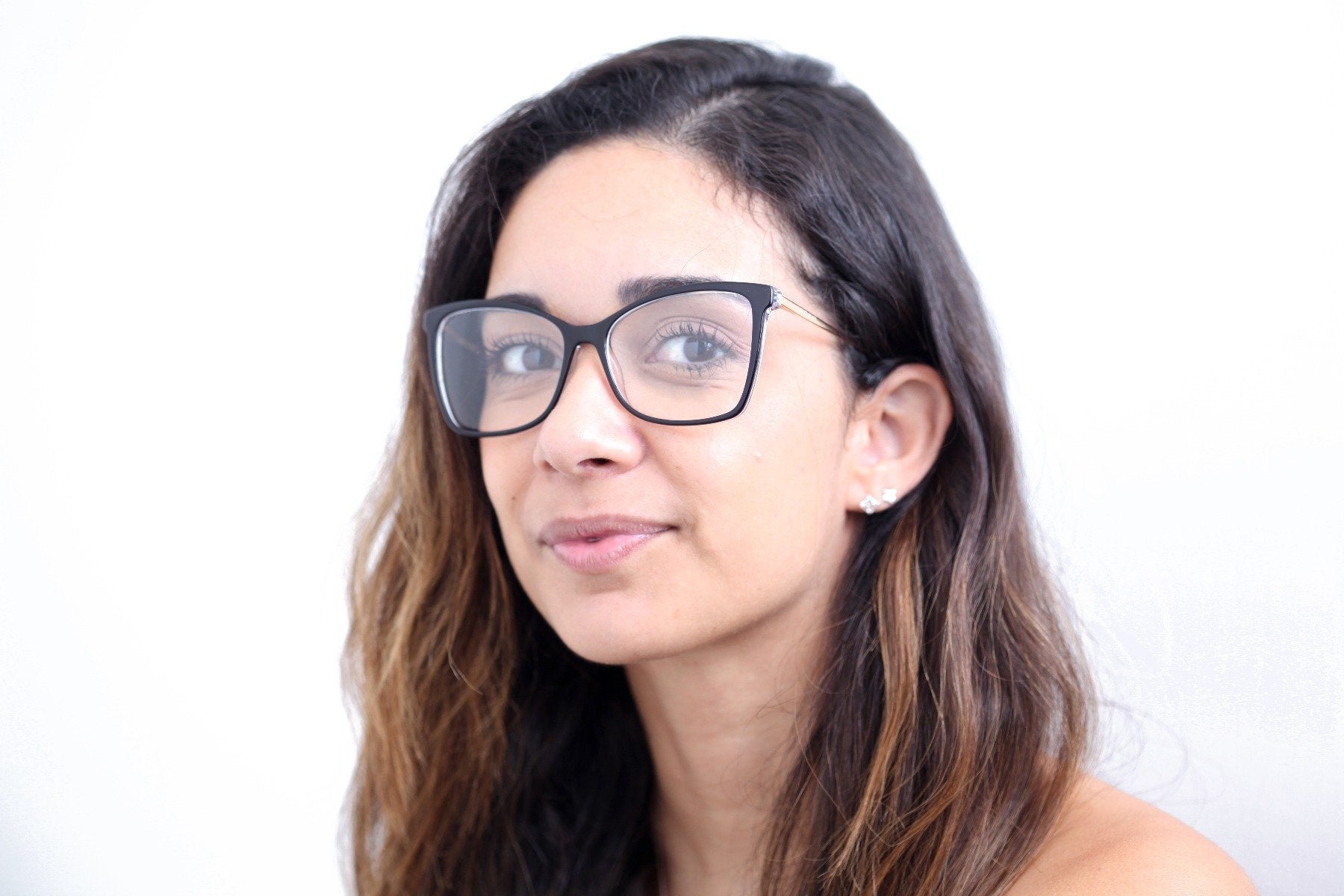 Óculos de Grau Atitude At 6216 I H02 Marrom Translúcido Brilho Lente 5,5 Cm