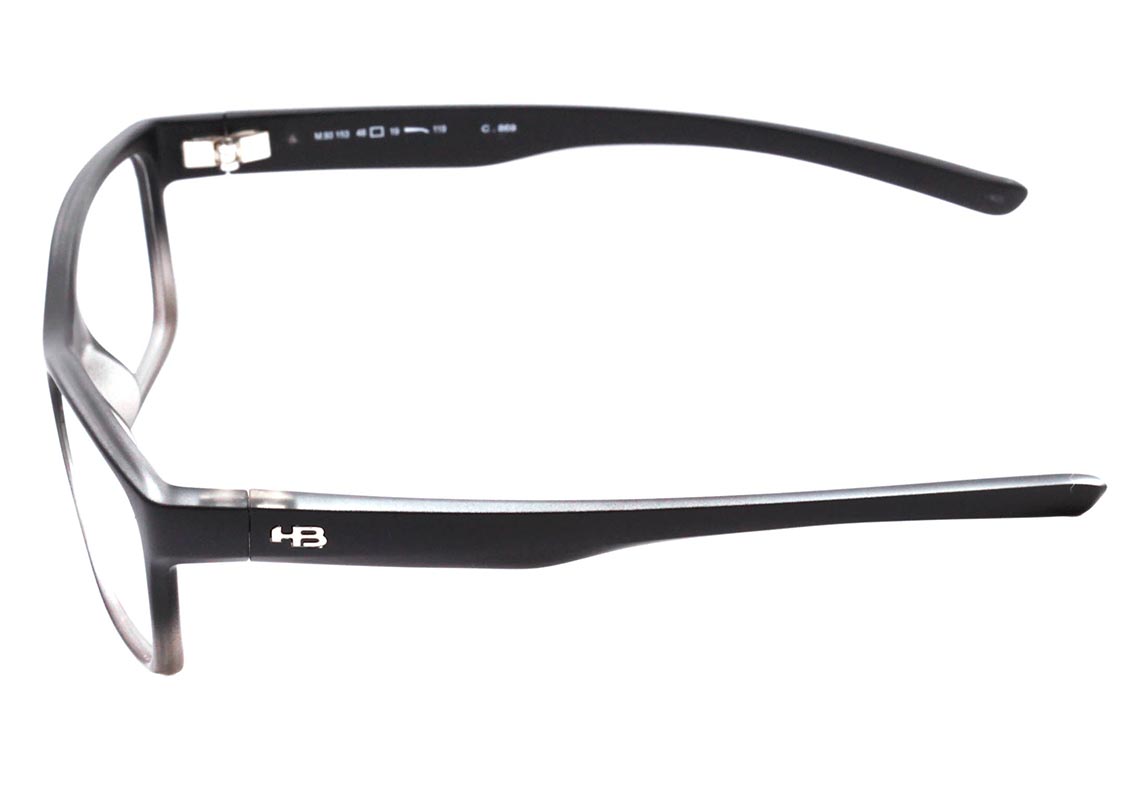Óculos de Grau HB Polytech Teen 93153 Matte Fade Black Onyx - 48 mm