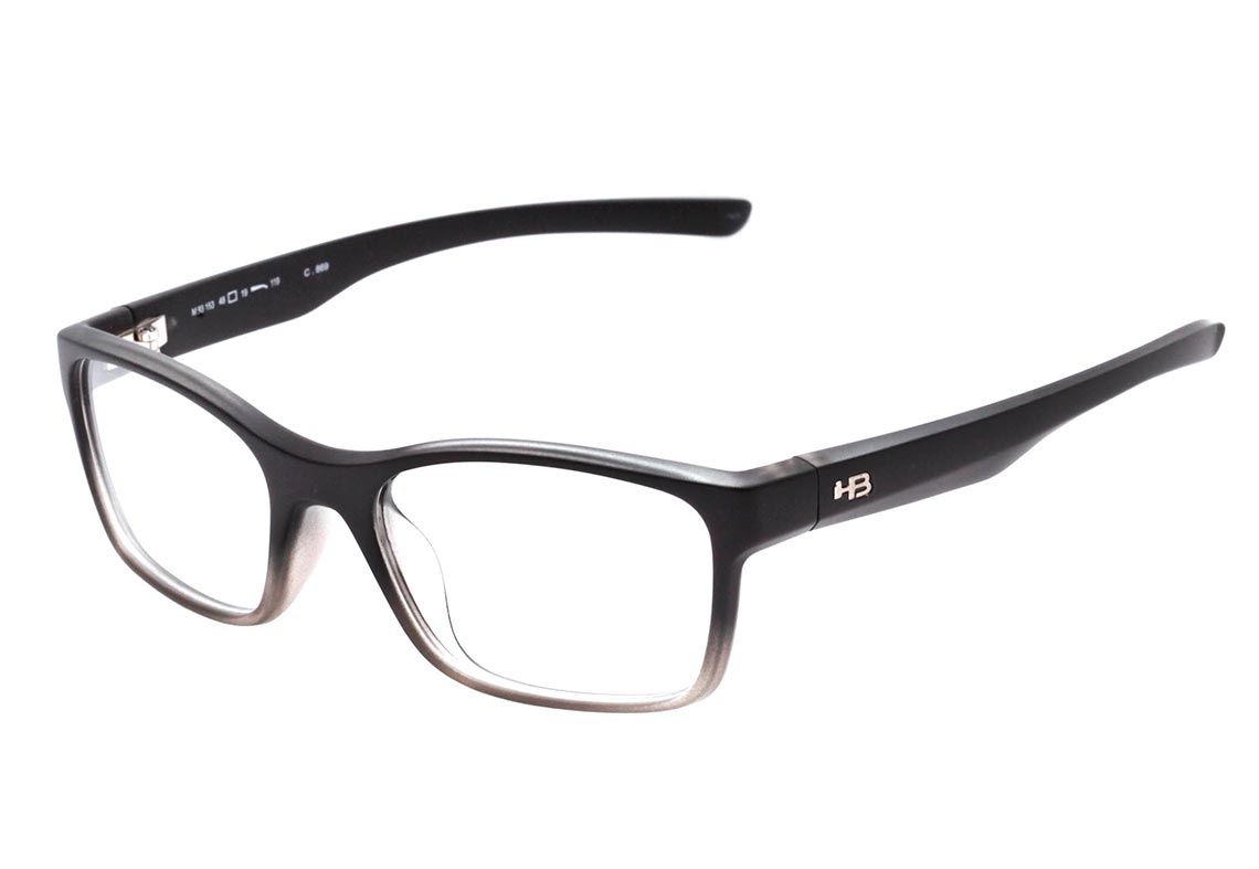 Óculos de Grau HB Polytech Teen 93153 Matte Fade Black Onyx - 48 mm