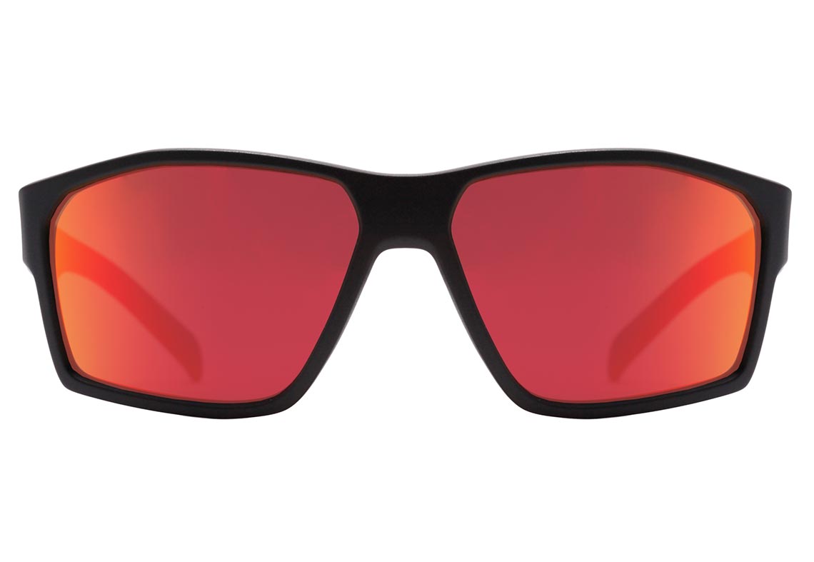 Óculos de Sol HB Stab Gloss Black / Gray Unico - 68 mm Matte Black/ Red Chrome Unico